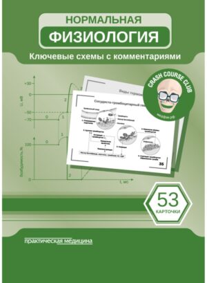 Нормальная физиология. КАРТОЧКИ (53 шт.). Ключевые схемы с комментариями